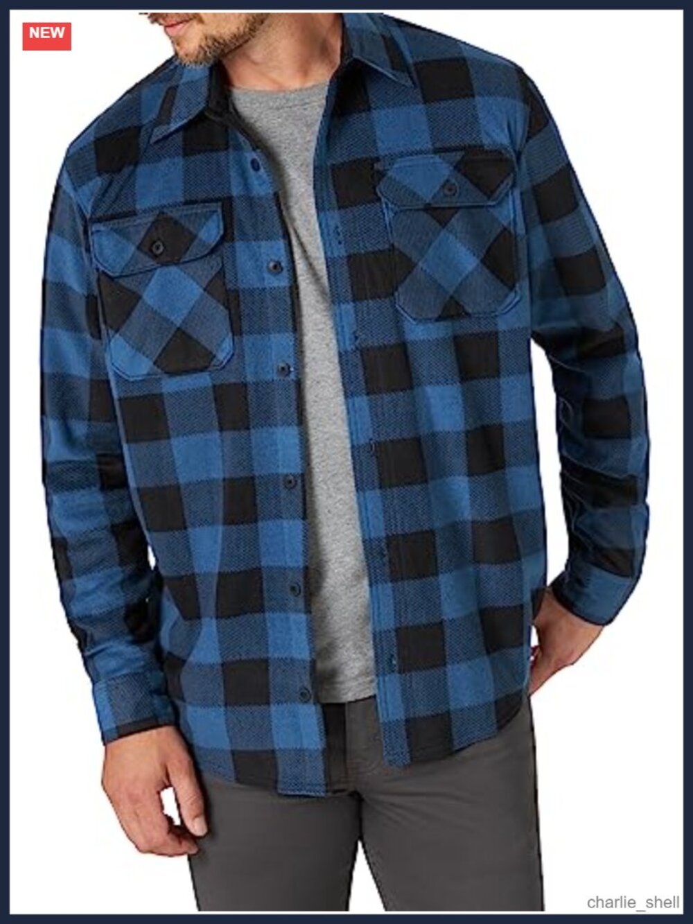 Long Sleeve Heavyweight Fleece Shirt Button Down Collared Neck Relaxed Fit